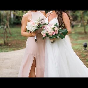 Show Me Your Mumu Heather Chiffon Halter Gown